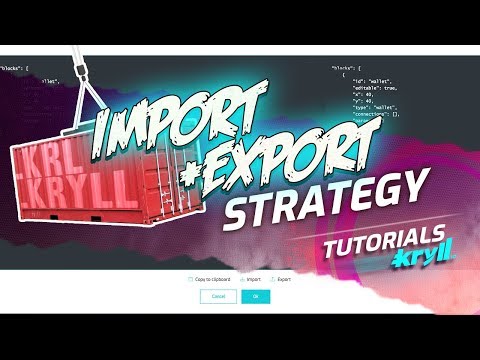 How to import a trading bot file in kryll editor