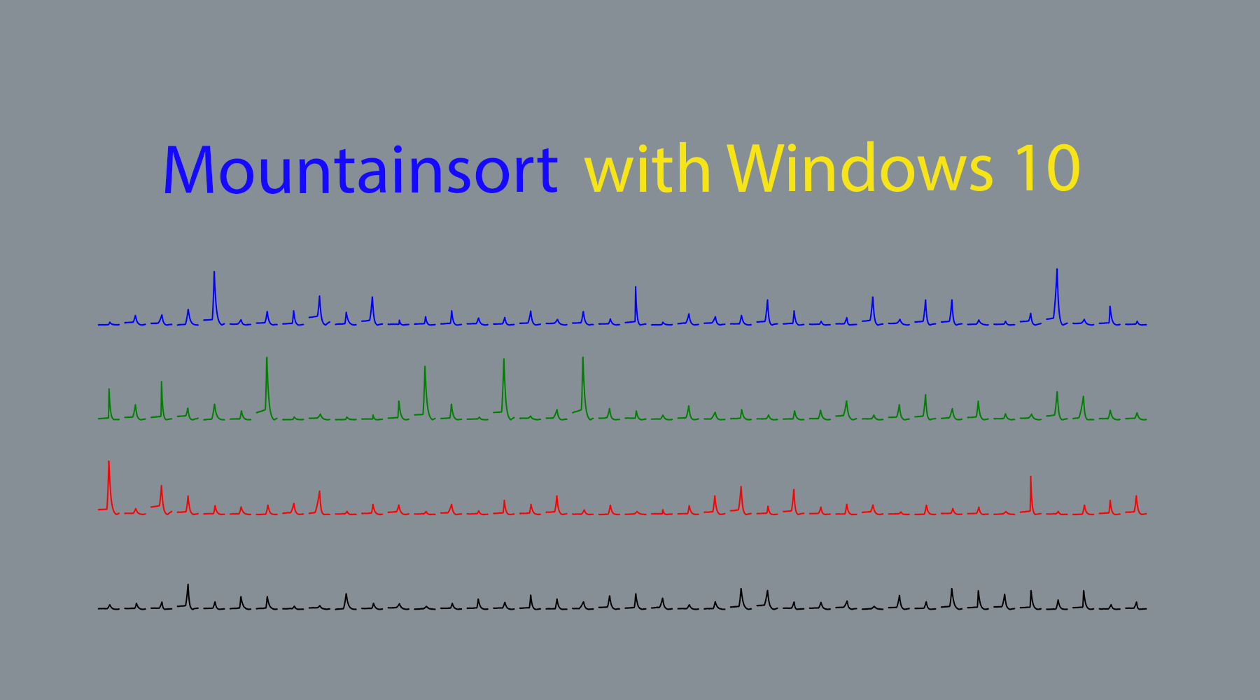 MountainSort with With Windows 10 Tutorial