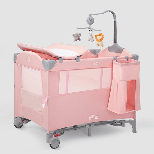 harppa-5-in-1-pack-and-play-baby-bassinet-bedside-crib-portable-cribs-small-space-small-crib-mini-cr-1