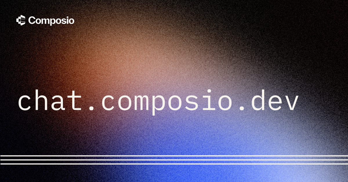 Composio AI Chatbot Template