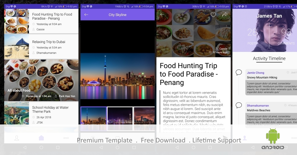 Blogging Template iOS