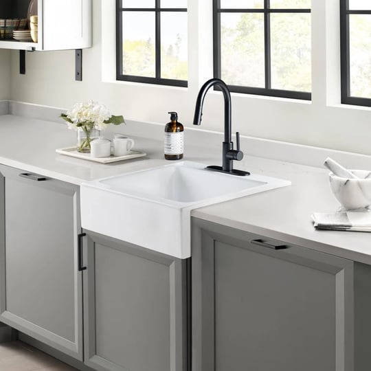 sinkology-sk452-26fc-3-josephine-quick-fit-drop-in-farmhouse-fireclay-25-85-in-3-hole-single-bowl-ki-1