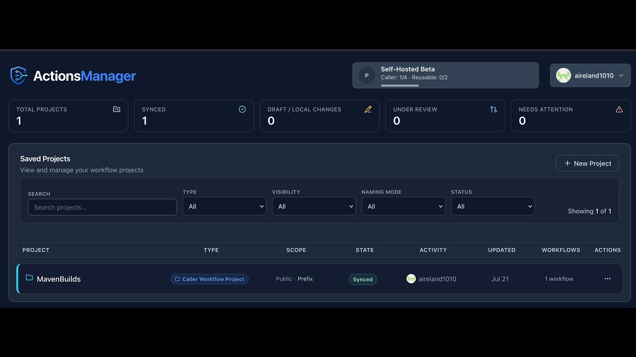 Watch the ActionsManager demo on YouTube