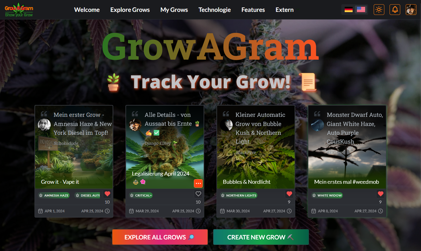 GrowAGram Header Screenshot