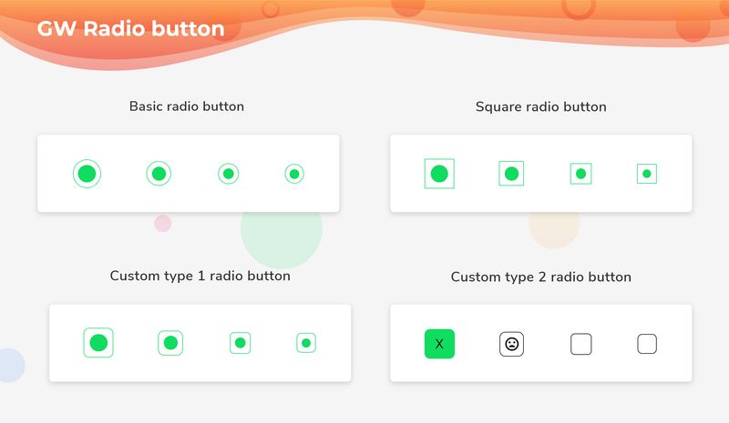 GF Flutter Radio Button Widget