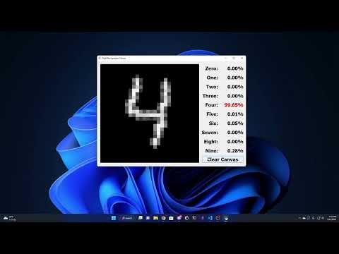 Digit Recognition Canvas Demo Link