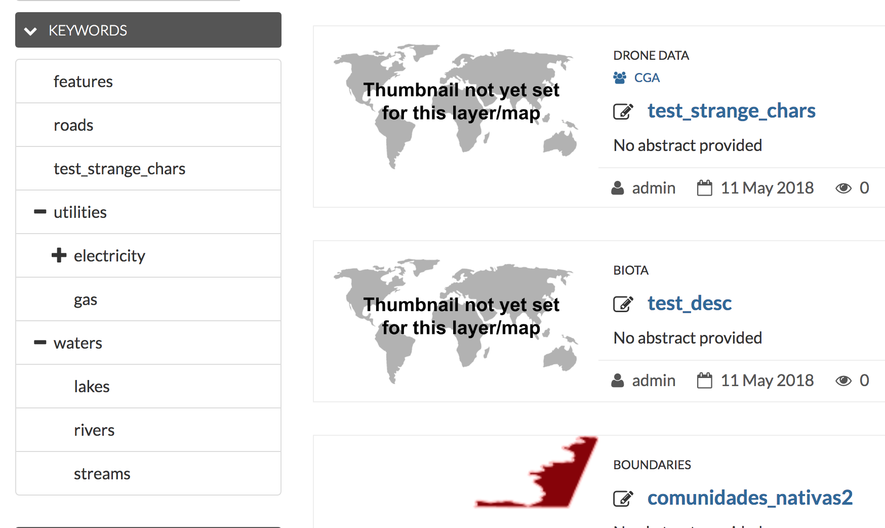 search by keywords