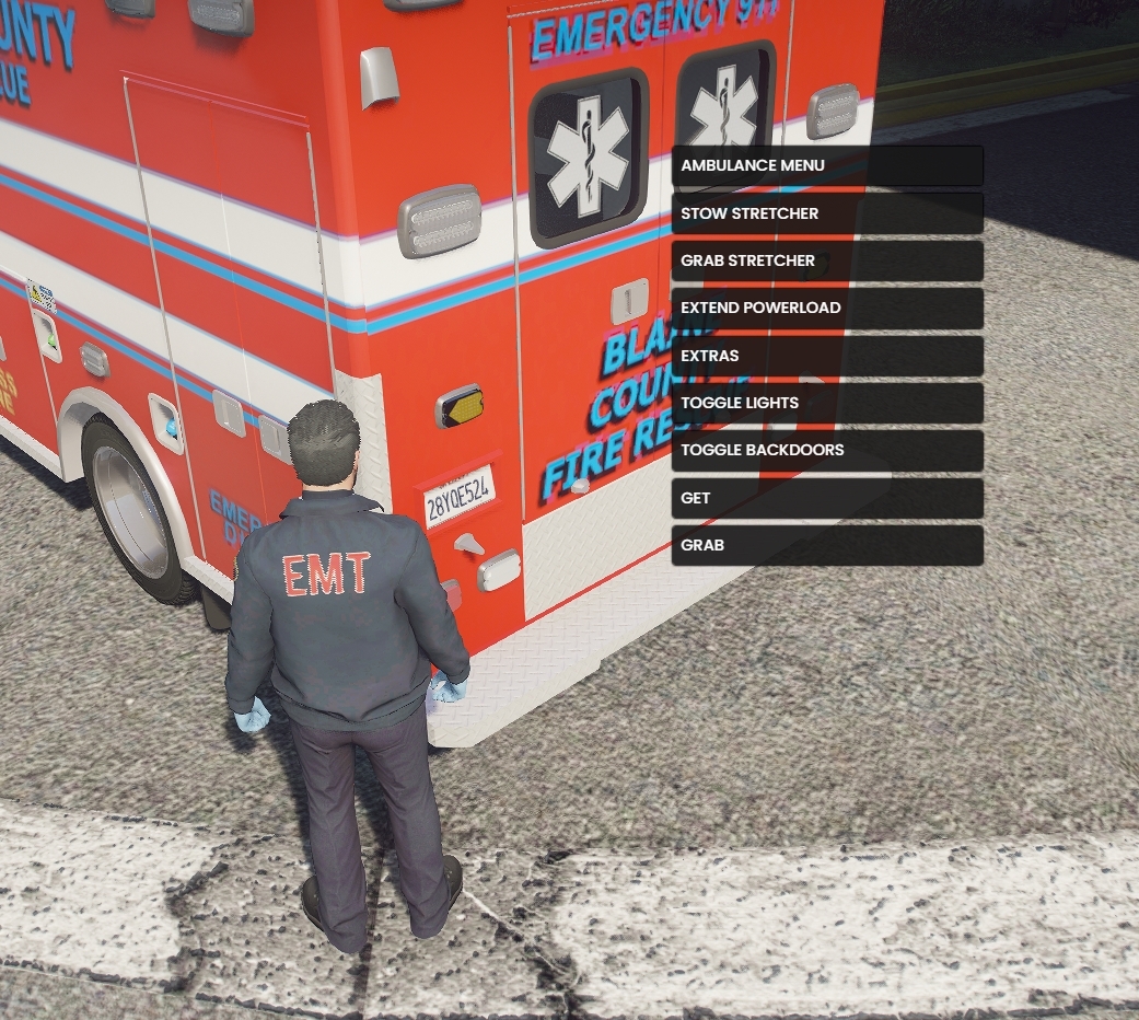 ambulance menu