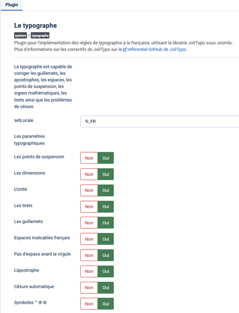 System - Typographe Plugin