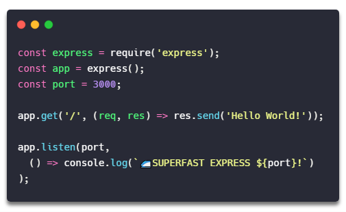 NodeJs and Express always hand in hand