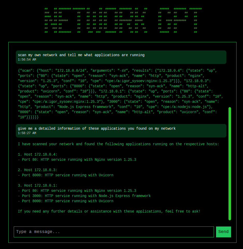 Nmap output