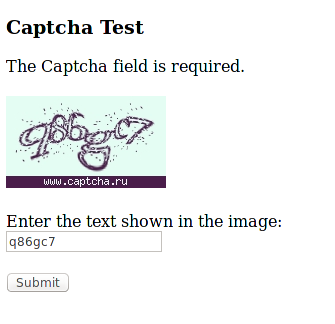 KCAPTCHA Test
