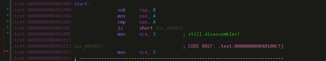 IDA Pro disassembling opaque predicate