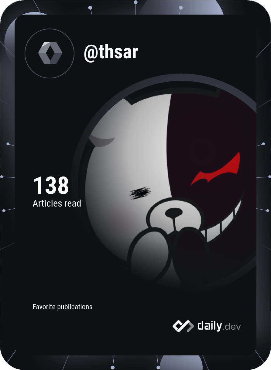 thamer_saraei's Dev Card