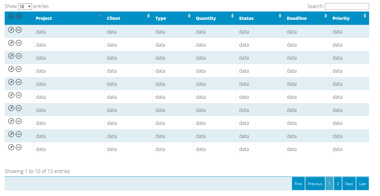 datatable