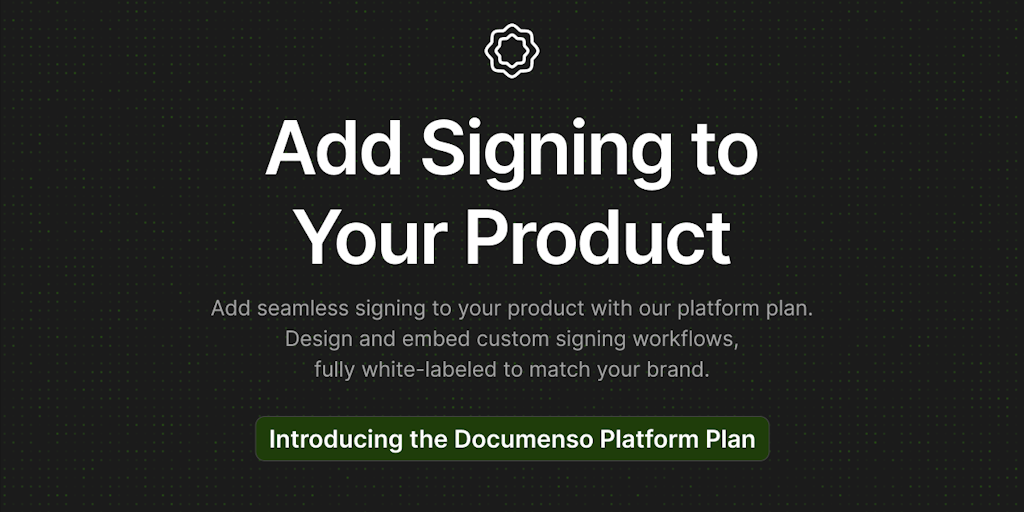 Documenso Platform Plan