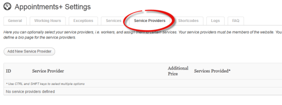 Service Providers