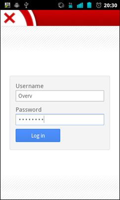 Login form