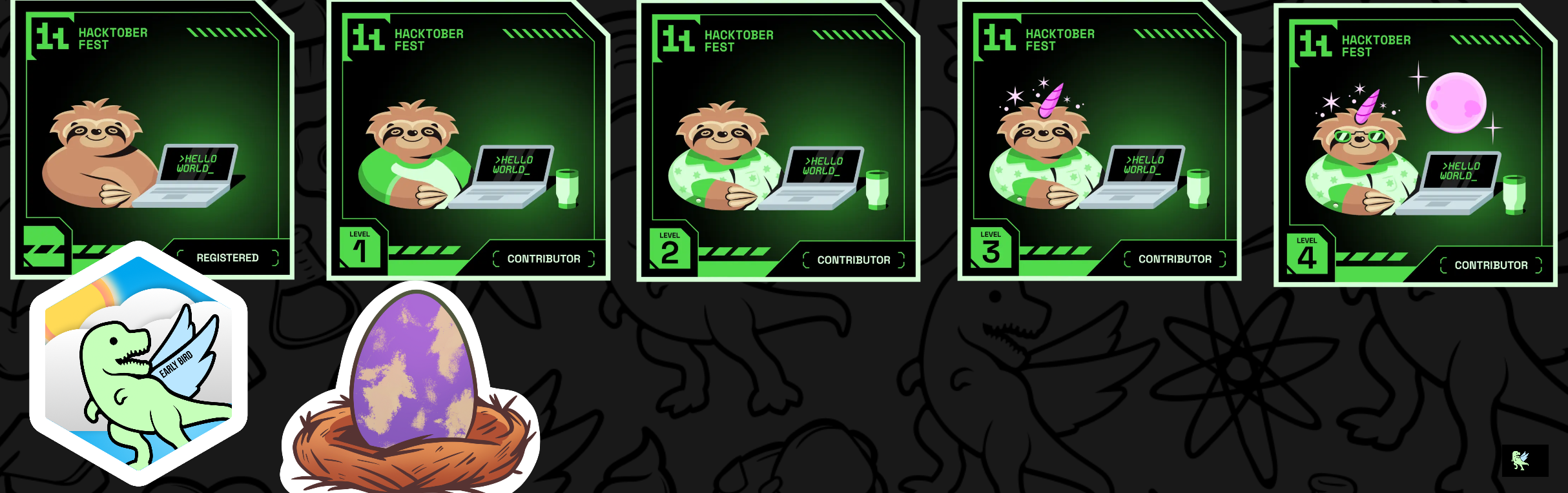 An image of @himanshusingh1531's Holopin badges, which is a link to view their full Holopin profile