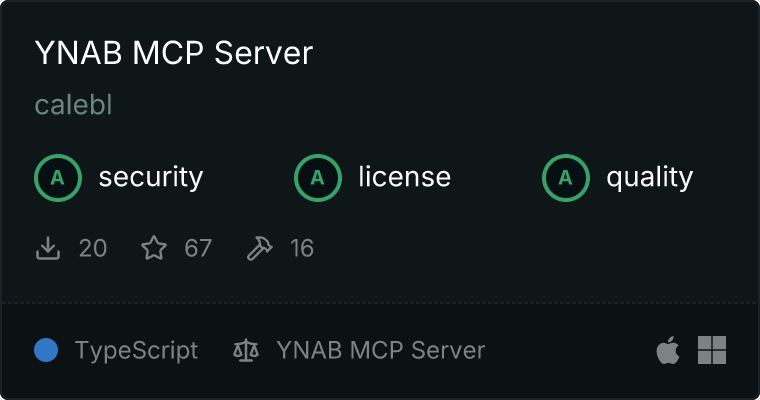 YNAB Server MCP server