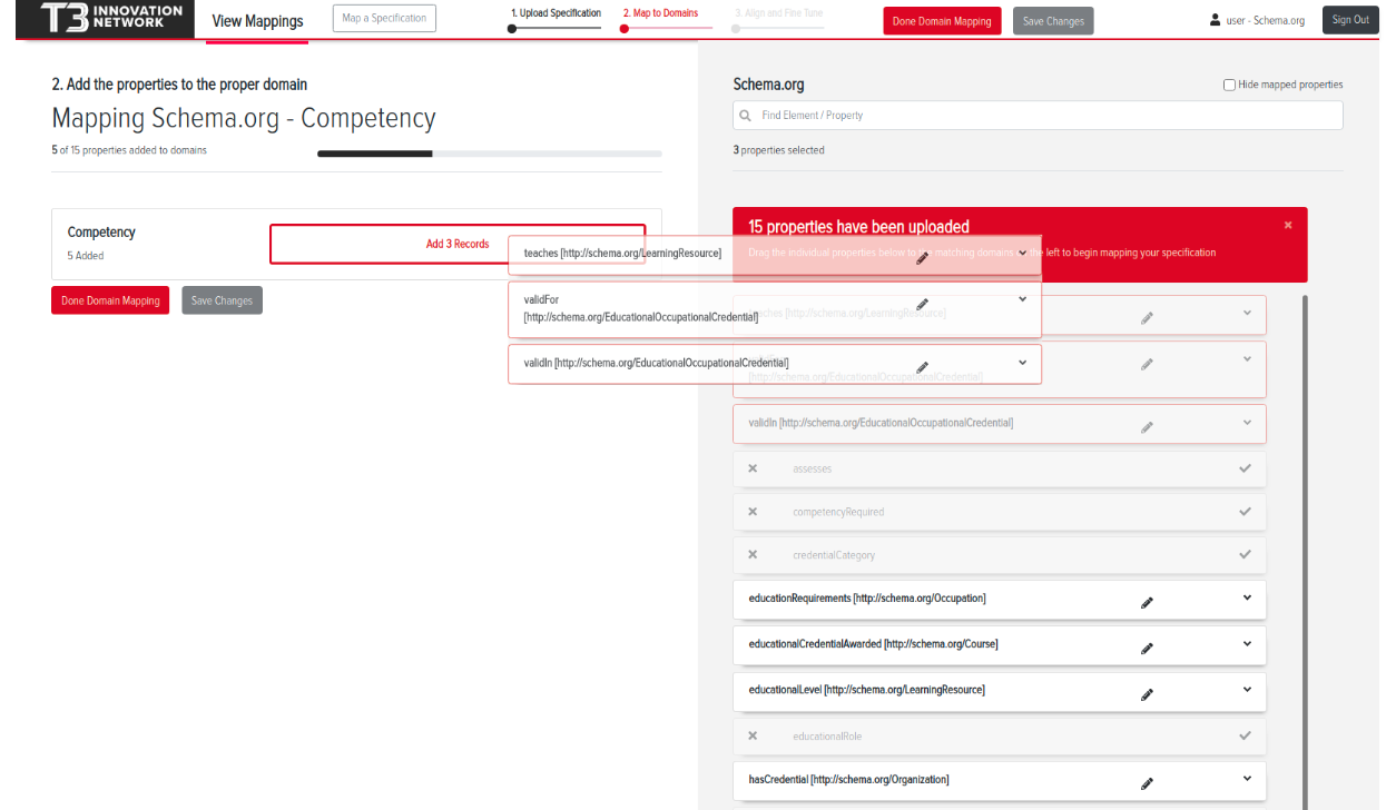 Selecting properties