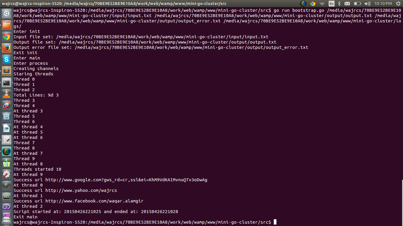 Cli output