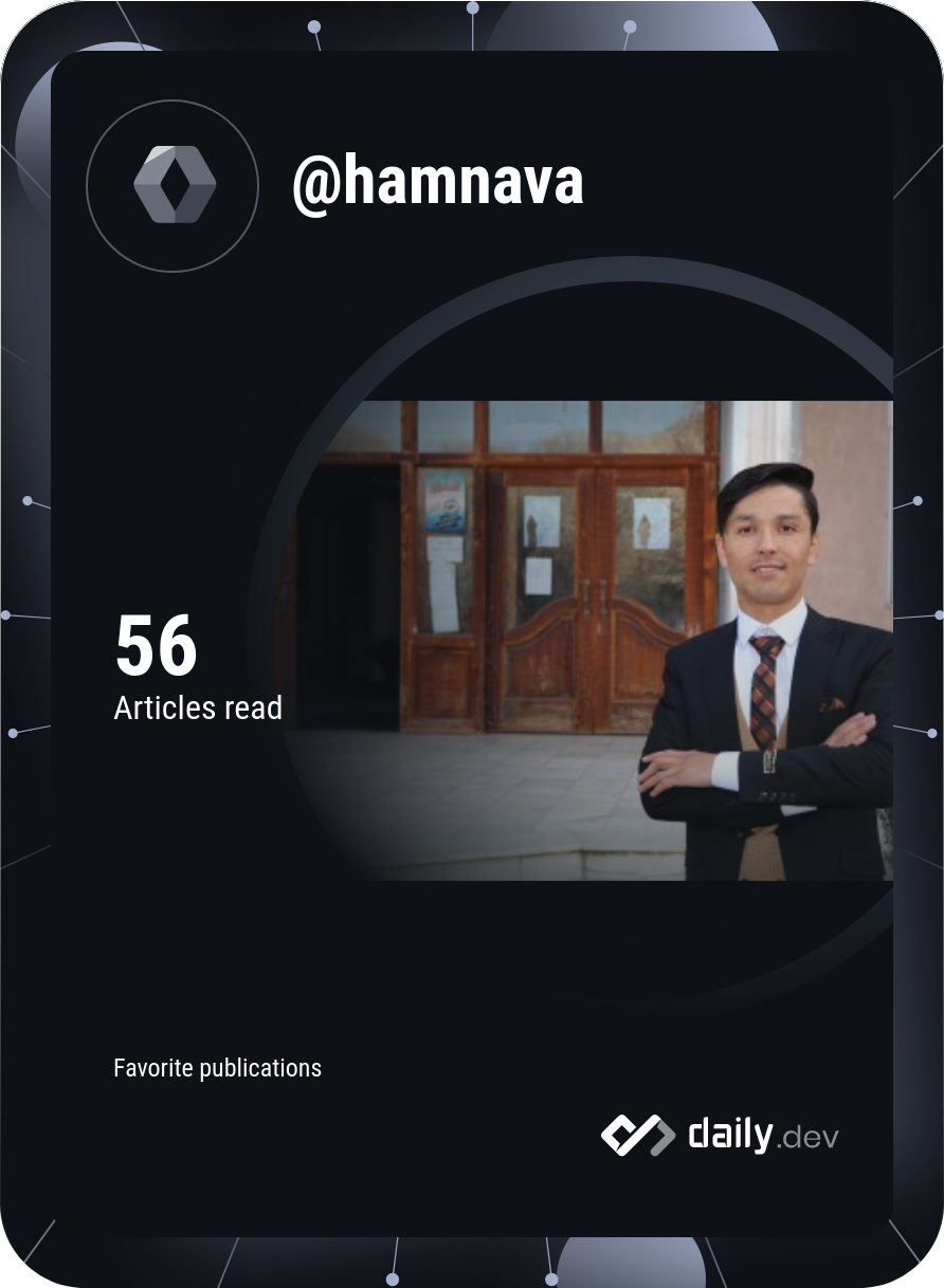 Nematullah Hussaini's Dev Card